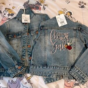 David’s Bridal Little Miss Flower Girl Jean Jacket